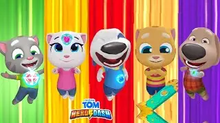 Talking Tom Hero Dash Discover All The Heroes - New Update - All Bosses Fights   Superworld Gameplay