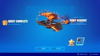 Fortnite Rare Glider:  FIERY DESCENT