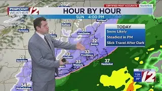 WPRI 12 Weather Forecast 1/18/26: Snow Likely Today Into Tonight