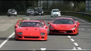 MENTAL Supercars and Modified cars in Alderley Edge & Manchester, F40, TDF,  Evo 8 police chase!!