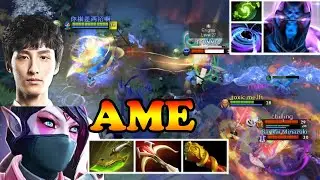 AME TA HARD GAME VS BLACK HOLE REFRESHER COMBO PURE DAMAGE BUILD WORLD CLASS CARRY | DOTA2ORBS