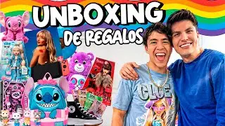 ABRIENDO TODOS MIS REGALOS DE CUMPLEAÑOS 🎁🌈 || Serch y Uriel