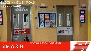 HDB Block 44 Owen (Farrer Park) || EM Elevator (Lifts A & B)