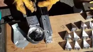 Pouring some lead fishing weights