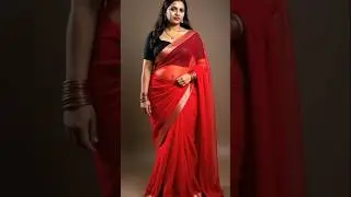 💃 Stunning Plus Size Red Saree Look 🌹 | Bold & Elegant Evening Style ✨ | #desisares