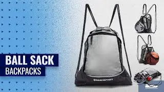 Ball Sack Backpacks [2018]: Drawstring Bag with Mesh Net - Perfect Sackpack with Ball Net for all