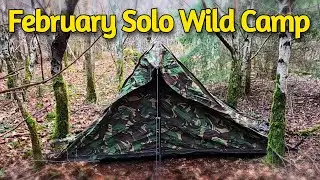 Dutch Army Tent ⛺ Solo Wild Camp