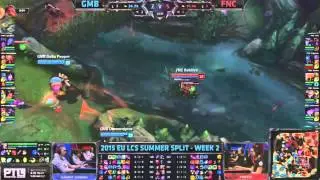 Gambit vs Fnatic LCS 2015 (Gragas/Alistar plays)
