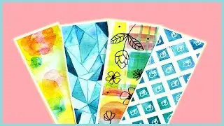 DIY: Bookmarks & Watercolor Techniques for Beginners Part 3 | Watercolor DIY | How To Make Bookmarks