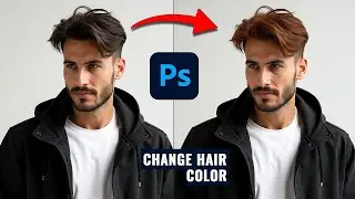 How to Change Hair Color in Photoshop | Easy & Realistic Hair Coloring Tutorial