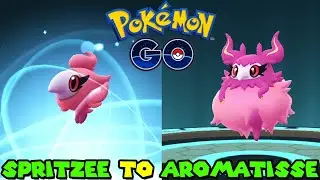 Evolving SPRITZEE to AROMATISSE in Pokemon Go