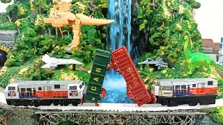 AMERICAN RAILWAY train diorama scenery #train locomotive #american train