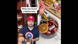 When we found a hidden box 🤯 #comedy #shorts