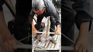 Traditional Bow Drill Worktool for Bamboo and Wood Handcrafted Boring