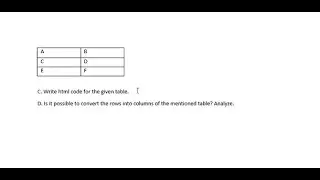 HSC ICT HTML Table | Row কে Column এ রূপান্তর | HTML Table Transpose Bangla