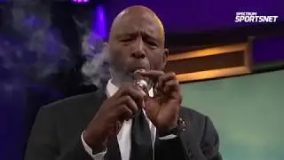 James Worthy Goes Wild & Smokes Cigar After Lakers Win vs OKC Thunder!