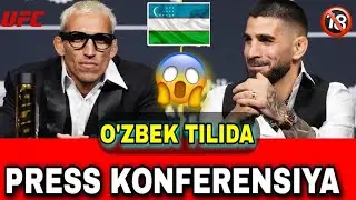 UFC317 PRESS KONFERENSIYA | O'ZBEK TILIDA #bugunsport #daxshatmma #uzbekistan #top #uzmma #ufc #mma
