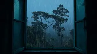 Rain on Window with Thunder Sounds 10 Hours | Relaxing Ambience for Deep Sleep & Insomnia Relief
