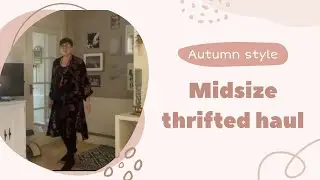 Huge midsize thrifted haul. Autumn boho trends. M&S and Brighton fashion.