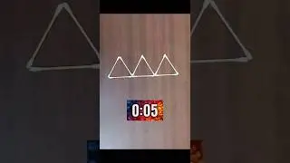 Make 4 Triangles by moving 2 sticks 😎 solved ✔️ #challenge #puzzle #shorts