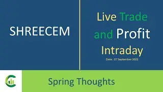 SHREECEM Live Trading and Profit Demonstration (Intraday on strong trending stock)