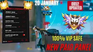 NEW PC PANEL UPDATED OB52💻PAID PANEL FOR AIMBOT FREE FIRE 🎯 SNIPER AIMBOT | 100% SAFE AND ANTIBAN ✅