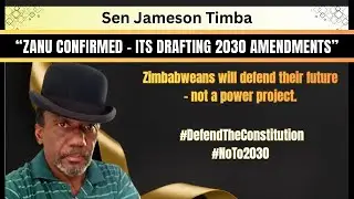 ZANU HAS CONFIRMED - IT IS DRAFTING 2030 AMENDMENTS - SEN TIMBA