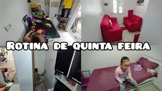 Rotina de dona de casa e mãe atípica dia de faxinar a casa 