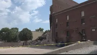 The Lemp Brewery partially collapses Sunday morning