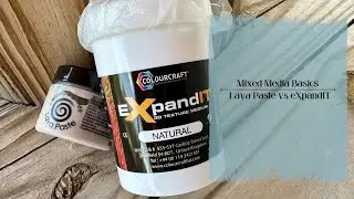 Lavalucious | Mixed Media Basics | Lava Paste vs eXpandIT