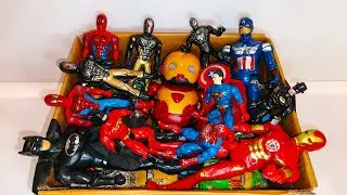 Marvel Spider-Man series unbox,popular Spider-Man action dolls,Spider-Man popular electric toy gun