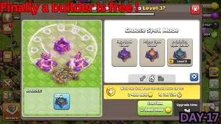 Upgrading 12 Walls and spell tower | DAY-17 | Maxing TH15 in 69days🔥 challenge | Clash of clans