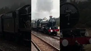 '7029 CLUN CASTLE' ARRIVES AT HELLIFIELD #trainspotting #train #railway #steamtrain