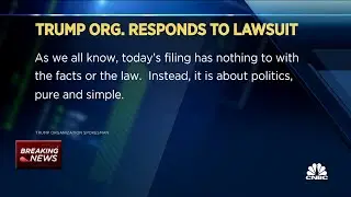 Trump Organization: James' lawsuit is unethical political harassment
