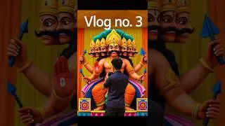Dussehra 2025 Vibes 🔥 | Ravan Dahan & Festival Celebration Vlog 🎉 #shorts #music #vlog #explore