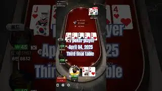 🇰🇷 poker player, Third final table on April 04, 2025