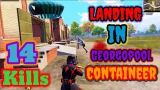LANDING IN GEORGOPOOL CONTAINEER 14 KILLS #pubgindonesia #pubgmobile  #pubg #erangel #gameplay #solo