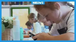 Meeste kinderen mogen telefoon niet gebruiken in de klas