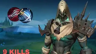 9 KILLS|| Argus best build and emblems|| Mobile Legends Bang Bang 