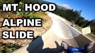 FULL SPEED ⚡ on the MT. HOOD ALPINE SLIDE - NO BRAKES - complete run top to bottom FPV
