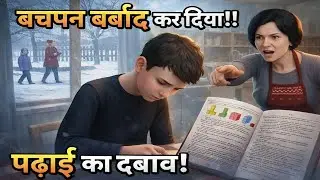 ☹️A Child Trapped Under Study Pressure | Emotional Story 😫#gaming #subscribe #levelcomplte001😱
