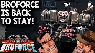 OUR RETURN TO BROFORCE RETURNS! | Let's Play Broforce (Co-op Gameplay)