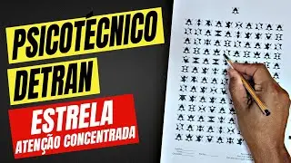 PSICOTÉCNICO DO DETRAN 2025 - COMO PASSAR NO TESTE ESTRELA DE ATENÇÃO CONCENTRADA