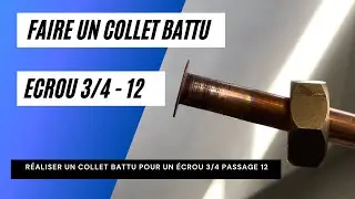 Faire un collet battu pour un &eacute;crou en 20/27 passage 12