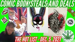 COMIC BOOK STEALS & DEALS HOT LIST:  Where to find Hot New Variant Comics 12/05/21 w/ LINKS!