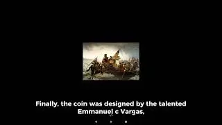 the 2021 George Washington crossing the Delaware quarter