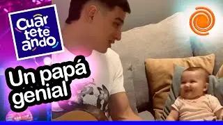 ¡Una dulzura! El Chino de Q`Lokura le cantó a su bebita 