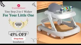 StarAndDaisy Tiny Steps baby walker installation/  assembly video