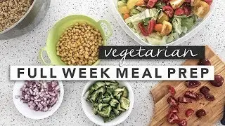 Tasty Vegetarian Weekly Meal Prep | Erin Elizabeth
