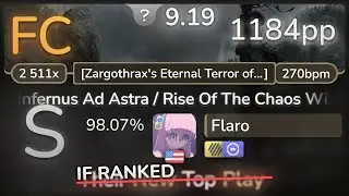 9.2⭐Flaro | GLORYHAMMER - Infernus Ad Astra / Rise Of The... [Zargothrax's] +HDDT 98.07% (1184pp FC)